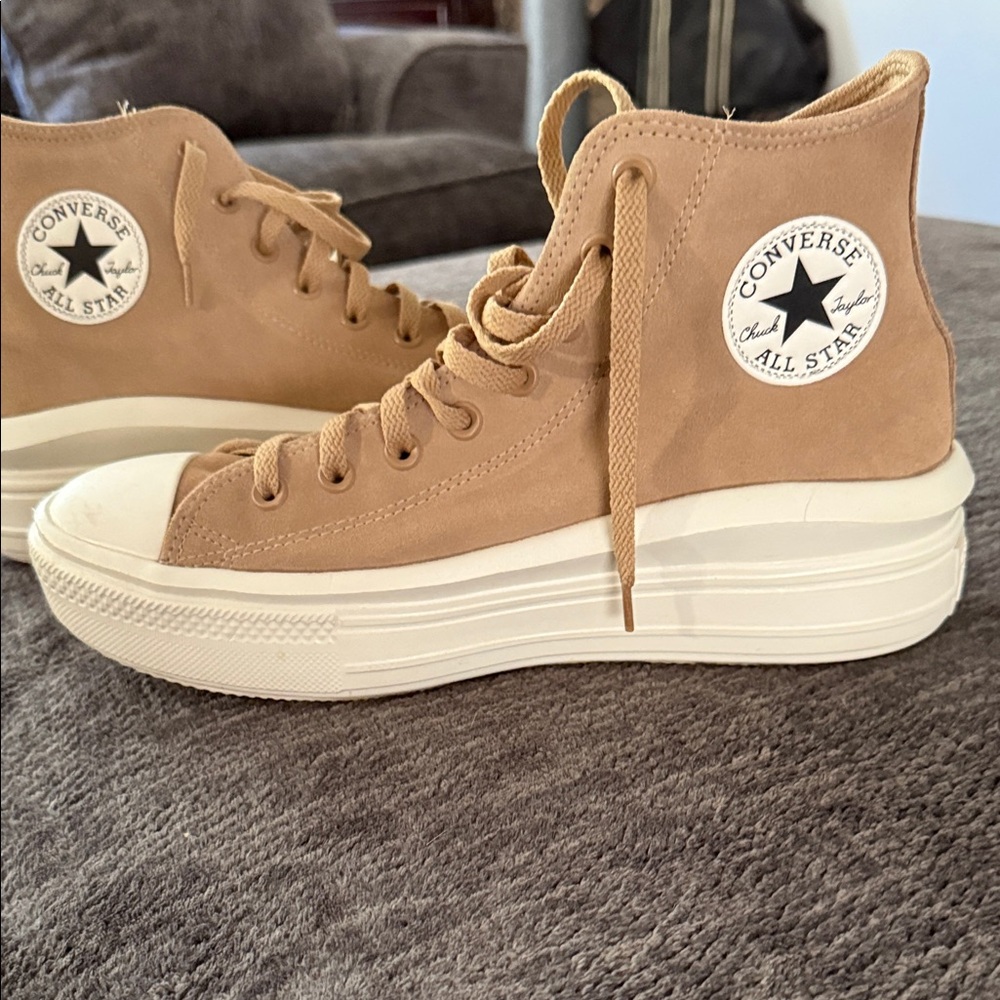Converse Women's High-Top Sneakers in Tan